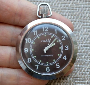 Pocket GDR Watch Ruhla College Mechanical Vintage Rare Germany - Picture 1 of 5