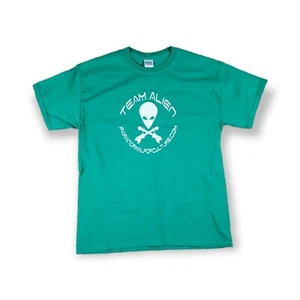 Gildan Team Alien paranormal pop culture Green T Shirt Men's Size Large - Picture 1 of 8