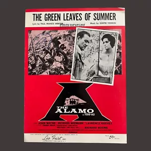 Le foglie verdi dell'estate 1960 The Alamo John Wayne spartiti vintage vintage - Foto 1 di 4