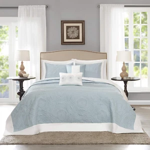 Ashbury Bedspread Set - Luxury Textured Quilt, All Season, Large Lightweight Cov - Picture 1 of 10