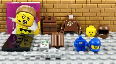 LEGO CMF 71037 Minifigure Series 24 BROWN ASTRONAUT & SPACE BABY Genuine Figure - Image 1 of 3
