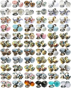 Ceramic and Glass Room Door Knobs Mortice Door Knobs Door Turners Shabby Chic - Picture 1 of 76