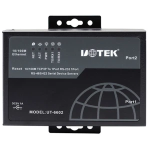 Industrial 100M TCP IP to RS232 RS485 RS422 Converter Serial Device Server RJ45 - Picture 1 of 12