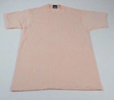 Vintage Screen Stars Best Coral Pink New Old Stock Blank T-Shirt Sz M 80s - Image 1 of 4