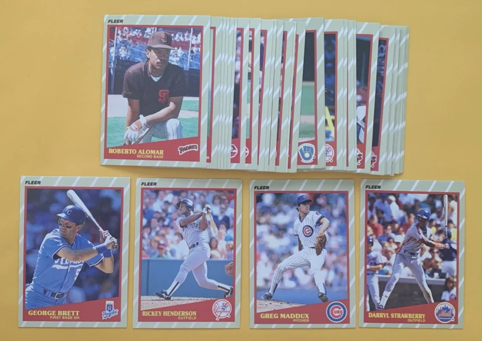 1989 Fleer Baseball SuperStars SET BREAK singles #1-44 - stars, rookies, HOFers - Image 1 of 1