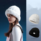Womens Ladies Cap Winter Thermal Knit Thicken Beanie Hat Cuff Ski Ear Warm Hat
