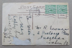Timbres Royaume-Uni - paire verticale - obl. Southampton 1931 sur cpa Exeter - Bild 1 von 2