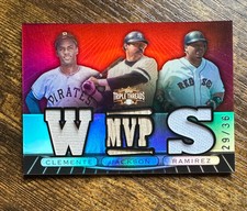 2007 Topps Triple Threads Relics Combos #77 Clemente/Jackson/Ramirez /36 X7714