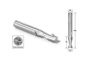 Precision Bits 5/16" Solid Carbide Upcut Two Flute Spiral Router Bit 31240-SC - Picture 1 of 1