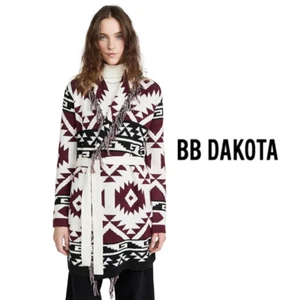 BB DAKOTA Wanderlust Western Aztec Fridge Belted Cardigan XS/S - Picture 1 of 9
