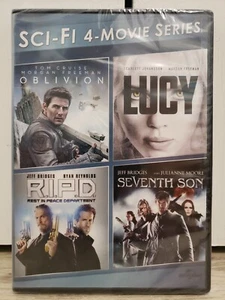 Oblivion / Lucy / R.I.P.D. / Seventh Son. 4 DVD Collection. NEW &SEALED - Foto 1 di 2