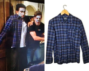 A.P.C. Trek Check Overshirt in Dark Blue Size S - Picture 1 of 9