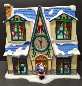 Mr. Christmas Symphony Surprise Snowman Band Musical Clock *Video* AC Included - Picture 1 of 15