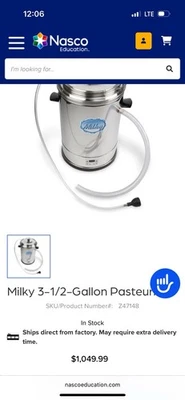 pasteurizador de leche Foto 1 de 4