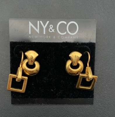 Lote de 2 pendientes colgantes NY&CO New York & Co tono dorado  Foto 1 de 4