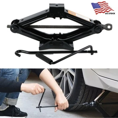 2 Ton(4409 lbs) Car Jack Kit Scissor Jack for Car Lifting Portable Tire Changing - Image 1 of 4