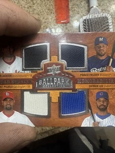 2008 Upper Deck - Swatch Memorabilia Albert Pujols, Prince Fielder, Derrek Lee - Picture 1 of 5