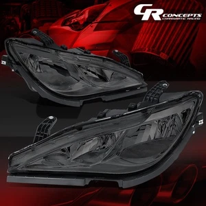 Pair Smoked Clear Front Driving Headlight Lamps for 2017-2023 Pacifica Voyager - Picture 1 of 8