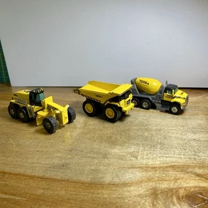 Tonka Trucks Toys Cement Mixer Dump Truck & Road Grader scraper Hasbro - Picture 1 of 15