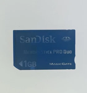 SanDisk 1 Go Memory Stick Pro Duo Memory Magic Gate Camera PSP - Photo 1/2