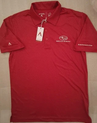 Nuevo Nuevo Con Etiquetas Antigua - Servco Subaru Hawaii Polo Camisa de Golf Rojo S Concesionario de Autos Foto 1 de 2