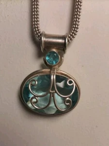 Collana in Argento 925 con Ciondolo . - Foto 1 di 15