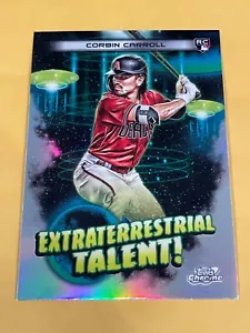 2023 Topps Chrome Cosmic Corbin Carroll Rookie Extraterrestrial Talent Refractor - Picture 1 of 2