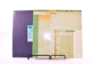 NOTATIONS # 2 DOUBLE SIDED PAPER & ELEGANT EGGPLANT 12" X 12" NEW - Picture 1 of 10