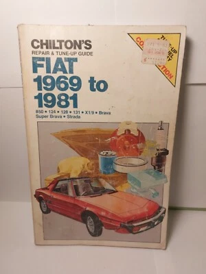 Fiat 850 124 128 131 X1/9 Brava 1969-1981 taller servicio reparación manual motor DYI Foto 1 de 2
