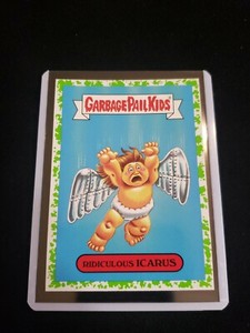 2017 Garbage Pail Kids Battle Of The Bands 1b RIDICULOUS ICARUS Green GPK