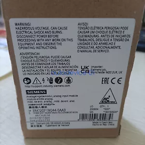 1PCS NUOVO SIEMENS MODULO INGRESSO ANALOGICO 3RK1207-1BQ44-0AA3 SPEDIZIONE VELOCE DHL/FedEx - Foto 1 di 2