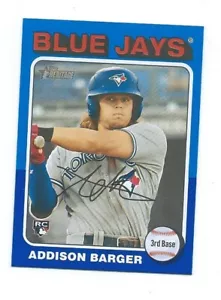 2024 Heritage High Numbers-Addison Barger Rookie Blue Border SP #725-Toronto - Foto 1 di 1