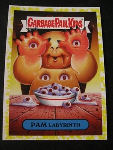 PAM LABYRINTH 2019 Garbage Pail Kids Rev. of Oh the Horror-ible! #MH8a BS Yellow - Picture 1 of 2
