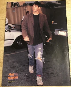1995 Keanu Reeves - Vintage Teen Magazine Pin Up Page - Bild 1 von 2