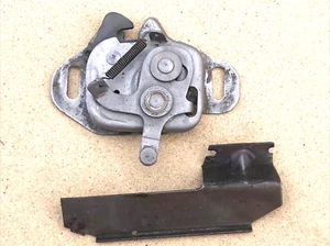 1972 73 74 CUDA CHALLENGER E BODY HOOD LATCH MECANISM RELEASE WITH COVER - Picture 1 of 17