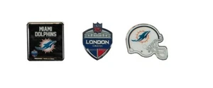 NFL International series wembley London MIAMI DOLPHINS   Pin badge SET sealed - Picture 1 of 1
