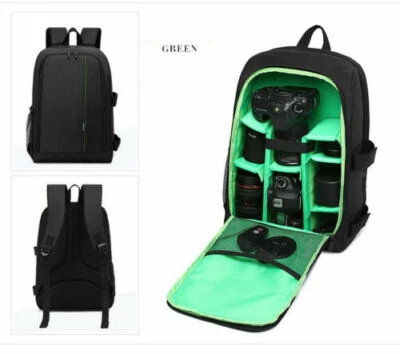 HUWANG DSLR Photo Camera Backpack Soft Bag Digital Laptop Bag for Canon Sony - Image 1 of 4