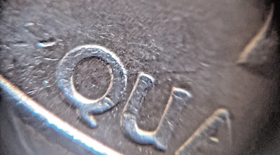 2001-P Vermont Obverse Pre CUD  Die Break Error AU/MS Bust To Rim - Image 1 of 3