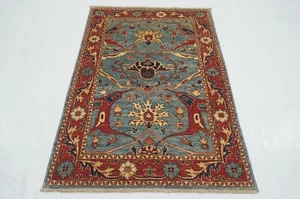 3 x 5 ft Blue Bidjar Oriental Afghan Hand Knotted Traditional Area Rug - Picture 1 of 17