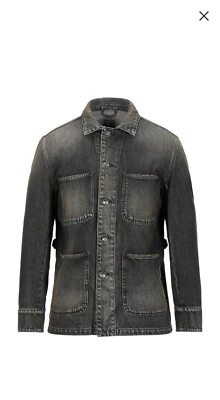 CHAQUETA VAQUERA PRPS HOMBRE DENIM CHORE NEGRA TALLA PEQUEÑA HECHA EN ITALIA Foto 1 de 4