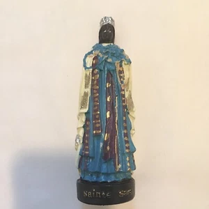 2,75" Heilige Sara Schutzpatronin der Zigeuner schwarze Madonna Figur Saintes Maries - Bild 1 von 13