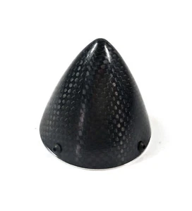 2inch Black RC Airplane Carbon Fiber Spinner 50.8mm CF Impeller Cover Screw Fix - Picture 1 of 10
