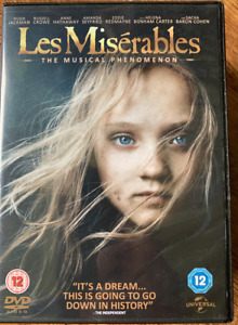 Les Miserables DVD 2012 Victor Hugo Musical Drama Classic Film Movie