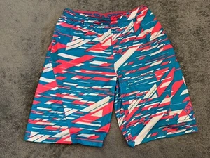 Under Armour UA Shorts Youth Boys XL Multicolor Abstract Printed Gym Active - Picture 1 of 5