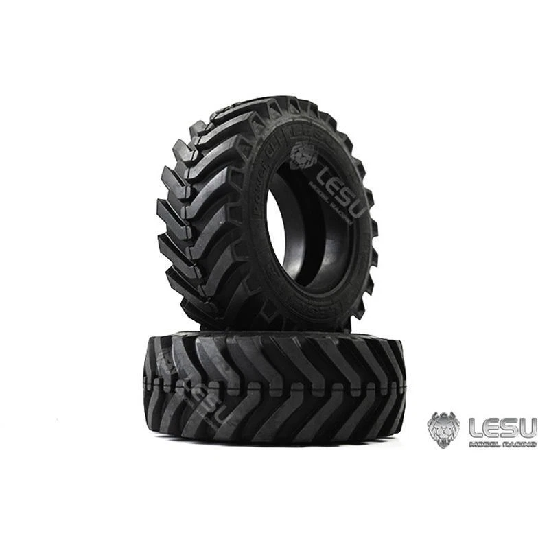 LESU Rear Rubber Tire Part for 1/14 BL71 Backhoe Wheeled Loader Hydraulic RC Car - Image 1 of 4