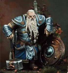 Kit modelo resina 1/24 Dwarf Warrior Warcraft A-162 sin pintar - Imagen 1 de 2