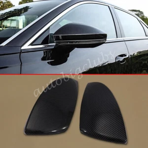 For Audi A6 2019-2024 Carbon Fiber Side Rearview Mirror Cover Trims Accessories - Bild 1 von 5