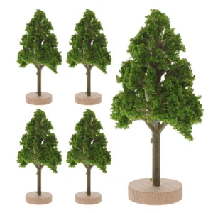 5 Pcs Simulierte Straßenbäume Miniaturbäume Für Modelle Mini-Gartenbaum - Bild 1 von 12