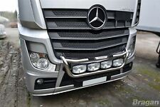 Grill Light Bar C + Oval Spot x4 To Fit Mercedes Arocs Cab Truck Polished Steel