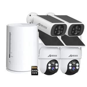 ANRAN CCTV Solar Wireless WiFi Security Camera System 2K Battery Outdoor Home - Picture 1 of 23